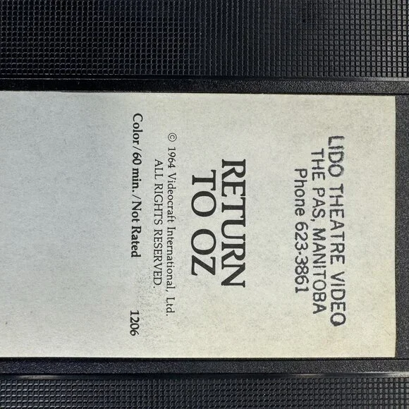 1964 Animated Return To Oz Childrens Video Playground VHS Tape Clamshell - Picture 7 of 11